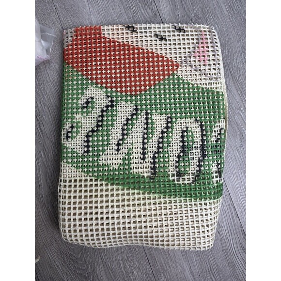 1970s Artcraft Concepts Latch Hook Rug Kit Welcome Christmas Cat & Mouse READ - Picture 5 of 7